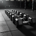 Rubber Hex Dumbbells